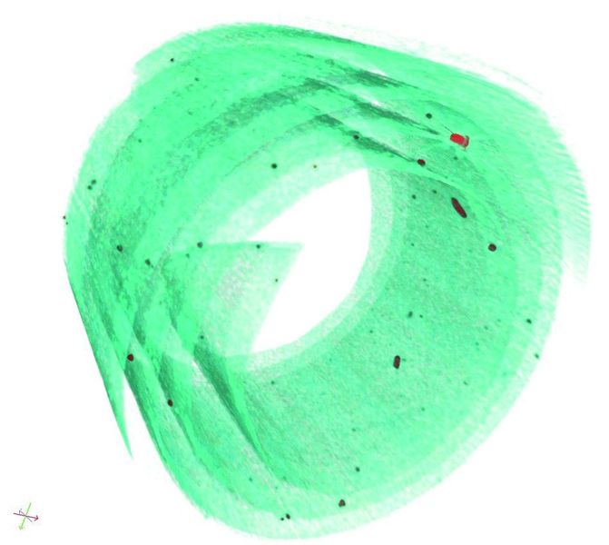 Hightech-Materialien und Leichtbauteile
Software zur Charakterisierung der Geometrie von Mikrostrukturen
Mit der Software MAVI lässt sich die Geometrie von Mikrostrukturen wie z. B. faserverstärkten Kunststoffen oder Schäumen bestimmen. Da die Eigenschaften von Materialien und Werkstoffen unter anderem durch ihre Mikrostrukturen bestimmt werden, unterstützen Informationen über die räumliche Geometrie und die Struktur-Eigenschafts-Beziehungen in Werkstoffen die Optimierung der Materialeigenschaften. 
Aussteller: Fraunhofer ITWM, Kaiserslautern (Fraunhofer ITWM) (Archiv: Vogel Business Media)