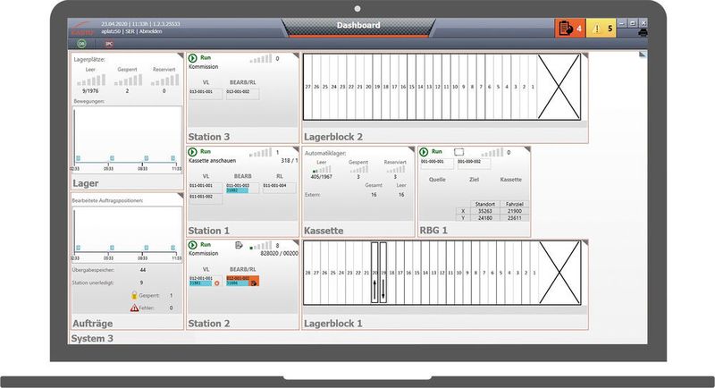 Kasto hat für seine Systeme das Warehouse Management System (WMS) Kastologic entwickelt, das speziell für die Anforderungen in der Langgut- und Blechlagerung konzipiert ist, um die Digitalisierung dort zu forcieren. (Kasto)