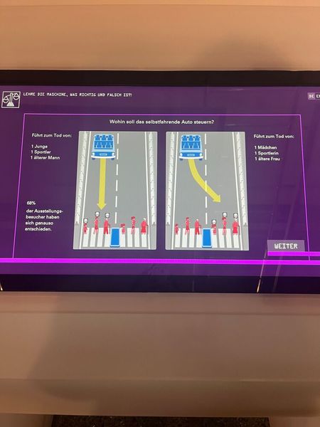 Wen würden Sie opfern? Einen Jungen, einen Sportler und einen älteren Mann oder ein Mädchen, eine Sportlerin und eine ältere Frau?  (© cm)