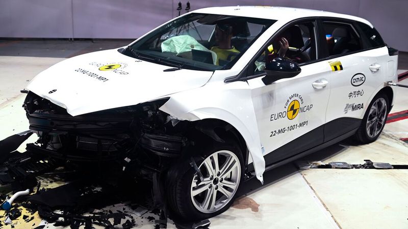Euro NCAP zeichnete den MG4 ebenfalls mit dieser Wertung aus. (Bild: Euro NCAP)