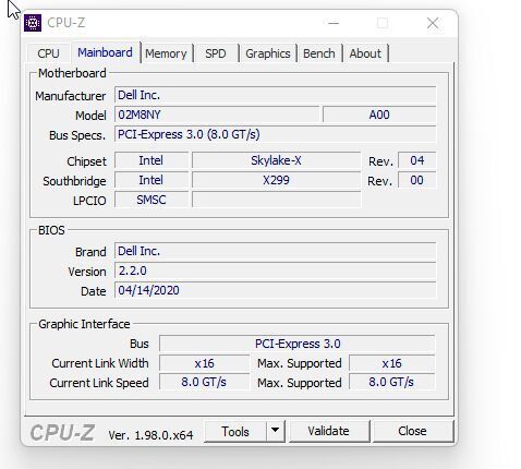 CPU-Z zeigt Hersteller und Typs von Hauptplatinen an.  (Joos / CPUID)