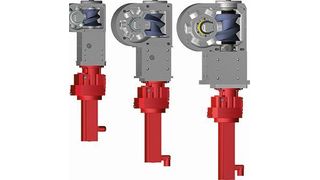 Pneumatikschwenkeinheiten werden in der Automation eingesetzt, um schwere Lasten, wie zum Beispiel komplette Spannbaugruppen, Vorrichtungselemente oder Schweißzangen, in Position zu bringen. (Bild: Tünkers)