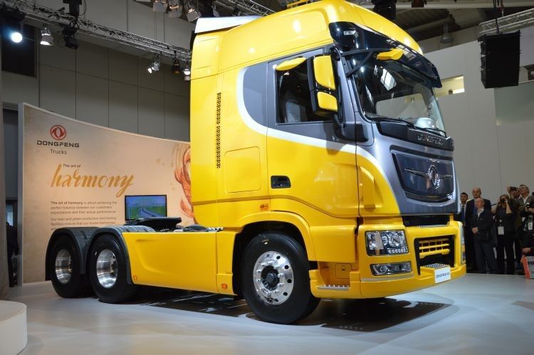 Den neuen schweren Lastwagen KX hat Dongfeng auf jeden Fall für den Weltmarkt entwickelt. (Foto: Richter)