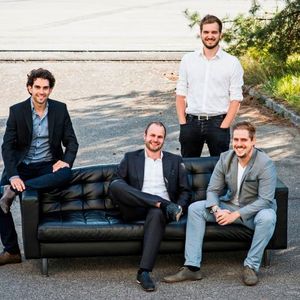 Gründeten 2015 das Start-up-Unternehmen Lilium (von links nach rehts): CEO Daniel Wiegand, Mechanikchef Sebastian Born, Leiter Flight Contol Matthias Meiner und Aerodynamikchef Patrick Nathen.(Bild:  Lilium)