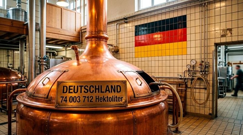 Im Jahr 2025 wurden in deutschen Brauereien insgesamt 74 Millionen Hektoliter Bier produziert – das entspricht rund 7,4 Milliarden Litern! Diese beeindruckende Zahl unterstreicht die jahrhundertealte Brautradition und die wirtschaftliche Bedeutung der Brauwirtschaft in Deutschland. Doch hinter dieser Gesamtzahl verbergen sich große regionale Unterschiede: Während Bayern als unangefochtener Spitzenreiter mehr als ein Viertel der gesamten deutschen Bierproduktion stemmt, tragen auch andere Bundesländer bedeutend zur Vielfalt der deutschen Bierlandschaft bei. Klicken Sie sich durch die Galerie und erfahren Sie mehr über die regionalen Unterschiede der deutschen Bierproduktion! (Quelle: Statistisches Bundesamt – Statistischer Bericht: Brauwirtschaft 2025) (Bild: Gemini 3.1 Flash Image / KI-generiert)