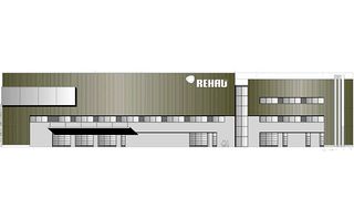 50 Millionen Euro investiert Rehau in den Bau einer neuen Lackieranlage nebst neuer Logistikhalle. Anfang 2017 soll der Bau abgeschlossen sein. (Foto: Rehau)