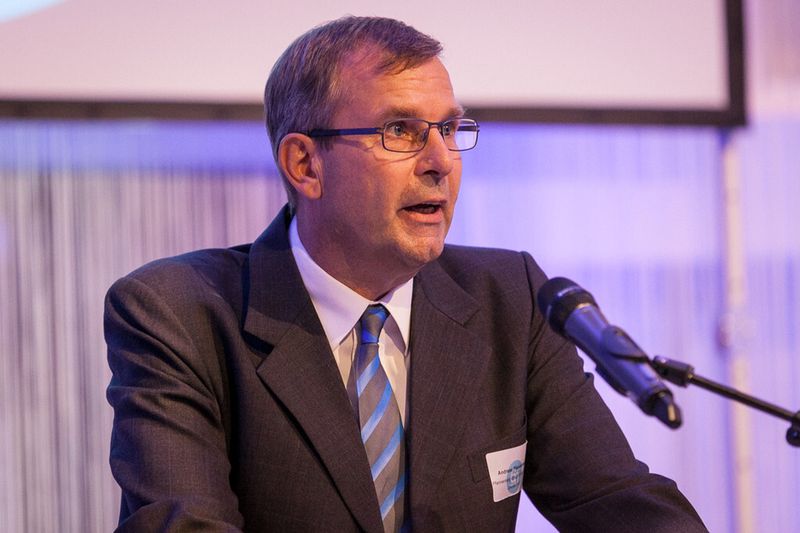 Andreas Pfannenberg, Sohn des Gründers und Vorsitzender der Geschäftsführung, blickte auf 60 Jahre Unternehmensgeschichte zurück. (Bild: Pfannenberg/Arne Vollstedt)