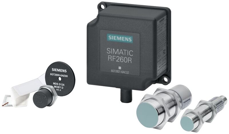 Die neuen, kompakten Reader Simatic RF200 IO-Link kommen mit dem umfassenden Siemens-Portfolio von ISO-15693-Transpondern zum Einsatz. (Bild: Siemens)
