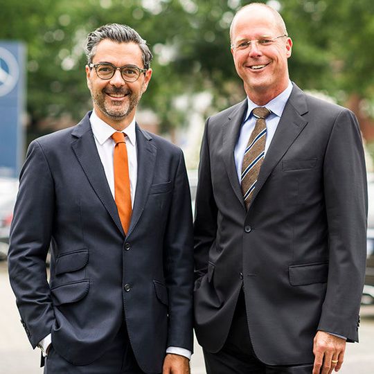 Die Geschäftsführung der Herbrand-Gruppe: Richard Lacek-Herbrand (links) und Sven Holtermann.(Foto:  Herbrand)