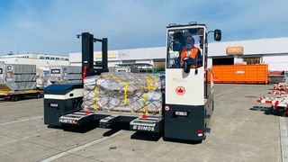 Sicherer Transport am Frankfurter Flughafen dank X-Way Mover. (Bild: Dimos)