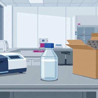 Abb.1: Probenanalyse direkt im eigenen Labor oder per Versand an einen externen Dienstleister? In vielen Bereichen gibt es solche Make-or-Buy-Entscheidungen. Der folgende Beitrag hilft, diese fundiert zu treffen. (Bild: KI-generiert / Gemini)