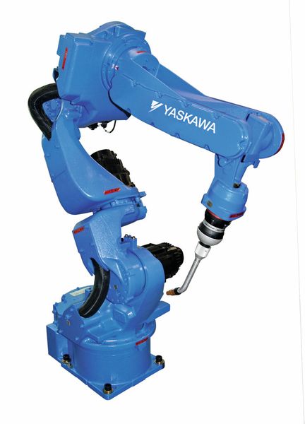 Siebenachsiger Roboter zum Schweißen von großen Werkstücken mit komplizierten Bauteilkonturen. (Bild: Yaskawa)