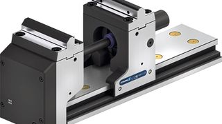 Neu in der KSX-Familie: der elektrisch angetriebene 5-Achs-Spanner KSX-E mit stufenlos programmierbarem Spannhub. (Bild: Schunk)
