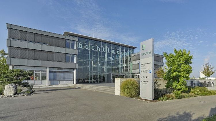 Konzernzentrale der Bechtle AG in Neckarsulm.(Bild:  Bechtle)