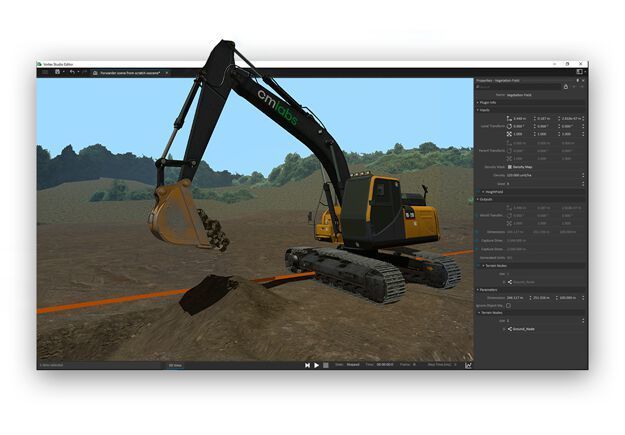 Mit Vortex Studio kann das Maschinenverhalten mit Software- und Hardware-in-the-loop-Funktionen in einer virtuellen Einsatzumgebung in Echtzeit simuliert und getestet werden.  (Altair)