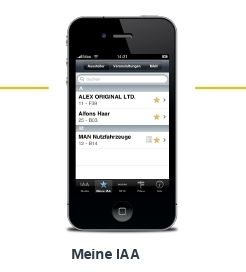 „Meine IAA“ beinhaltet einen personalisierbaren Messeguide mit Notiz- und Favoritenfunktion. (Archiv: Vogel Business Media)