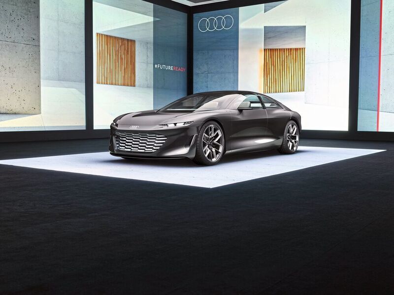 Audis Grandsphere Concept war ein echter Hingucker – nicht nur wegen seinem eleganten Äußeren. (Audi)