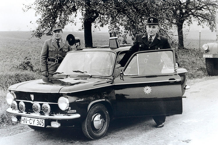 Ein Prinz 4 im Polizeieinsatz in Baden-Württemberg (1961). (Audi)