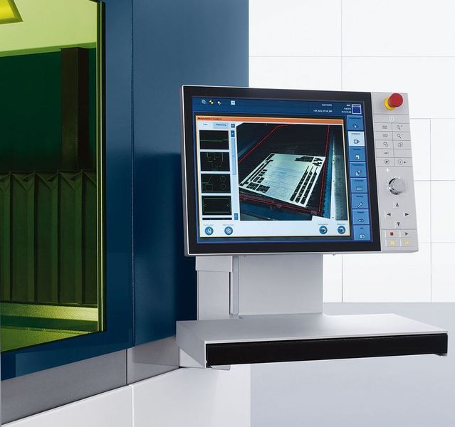 „Drop & Cut“ heißt ein weiteres Zauberwort im Rahmen der Funktionseigenschaften der Trulaser 3060 fiber: Dieses Feature vereinfacht laut Trumpf intuitiv die Nachproduktion von Teilen auf Restgittertafeln. (Trumpf)