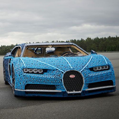 Die Klötzchen-Könige aus Billund haben das Hypercar Chiron im Maßstab 1:1 nachgebaut.(Bild:  Lego)