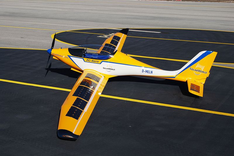 Kooperation von SolarWorld und PC Aero: Solar-Ultraleichtflugzeug e-One ( e-one)