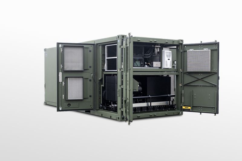 Dillinger sells the Difender armored steel for ballistic-protected containers, for example, in thicknesses of 6-150 mm and hardness grades of 270-600 HBW. (Source: RUAG LTD.)
