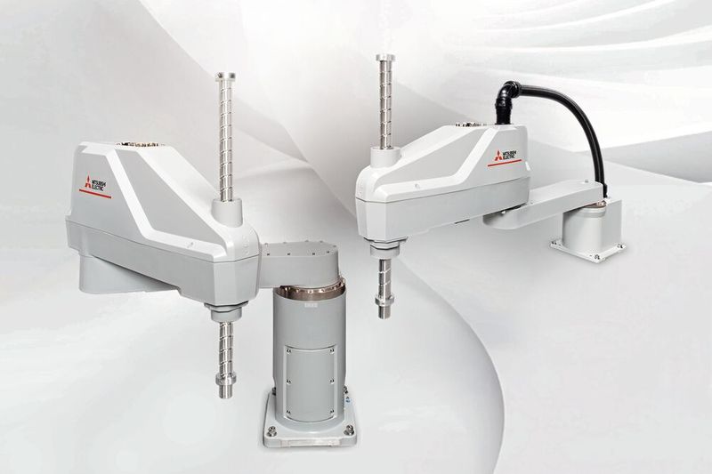 Links: Melfa RH-10CRH8030-D, rechts: Melfa RH-20CRH10042-D  (Bild: Mitshubishi Electric)