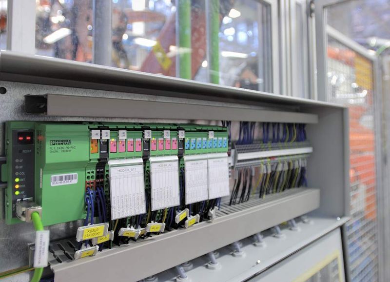 2 Die E/A-Module vom Typ „Inline“  im Karosseriebau von Audi besitzen auch eine Profinet-Schnittstelle. (Archiv: Vogel Business Media)