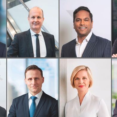 MM Maschinenmarkt hat acht Geschäftsführer gefragt: Wie wird 2026? (Bild: Schneider Electric, Grob, Marcel Helfert, Schunk , Eirich, EDL, Florian Generotzky (DMG Mori), Voss Fluid)