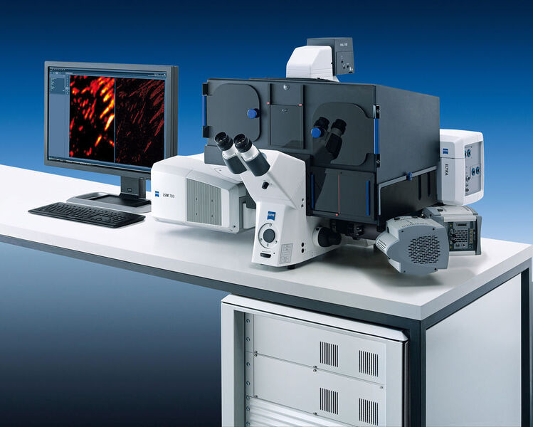 Das Mikroskopsystem ELYRA bietet mit den Mikroskopieverfahren PAL-M und SR-SIM Superauflösung jenseits der mikroskopischen Beugungsgrenze. (Archiv: Vogel Business Media)
