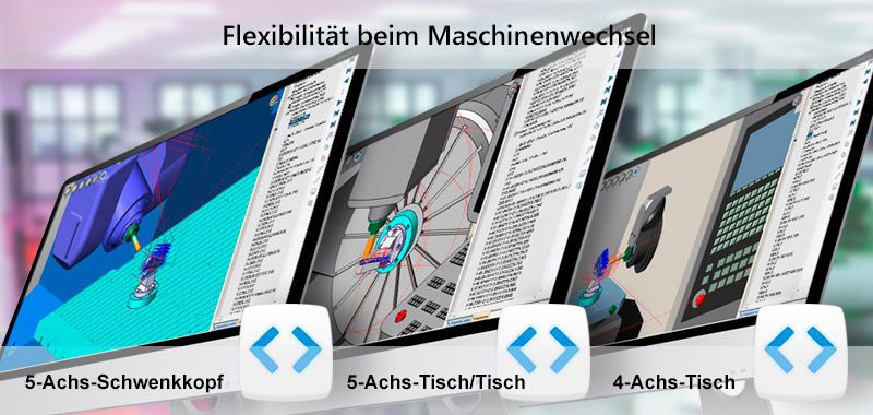 Kategorie „Software“: Spring Technologies GmbH – NCSIMUL 4CAM. Bestehende NC-Programmen mussten häufig für die Anwendung in neuen Ma-schinen umprogrammiert werden. Diese Software konvertiert bestehende NC-Programme mittels weniger Klicks auf unterschiedlichste Maschinentypen. (Spring Technologies)