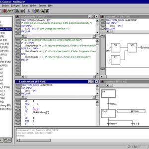Die klassische Benutzeroberfläche von TwinCAT PLC Control: Die Architektur gliedert sich in den linken „Object Organizer“ (zur Verwaltung von Bausteinen, Datentypen und Ressourcen) und den rechten Arbeitsbereich mit den jeweiligen Editorfenstern.(Bild:  Beckhoff)