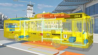 Die zwölf Meter langen E-Busse entsprechen dem Typ Urbino 12 electric, der bereits in mehreren Städten erfolgreich im Einsatz ist. Vier solche Fahrzeuge werden in diesem Frühjahr vom Hersteller Solaris gebaut. (Bild: Bombardier Transportation)