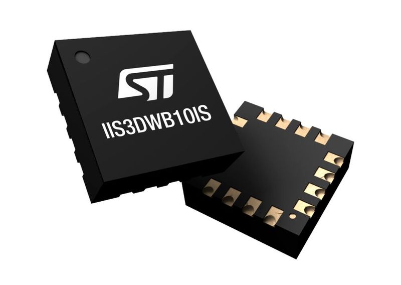 Der neue intelligente Vibrationssensor IIS3DWB10IS von STMicroelectronics ist eine Alternative zu piezoelektrischen Sensoren für die industrielle Zustandsüberwachung. (Bild: STMicroelectronics)