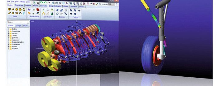 Mit Adams 2012 führt MSC eine neue, funktional erweiterte Oberfläche für Mehrkörpersimulationen ein.  (Bild: MSC Software)
