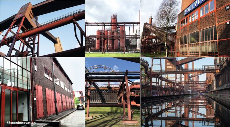 Die Zeche Zollverein wurde im Dezember 1986 als letzte von rund 290 Essener Zechen stillgelegt und steht seitdem unter Denkmalschutz. Auf dem Gelände befinden sich 96 Gebäude, über 200 technische Anlagen und Maschinen, ca. 2,7 km Bandbrücken und über 13,2 km Rohrleitungen. Das Welterbe Zollverein ist damit eines der größten Industriedenkmale Europas und weltweit. (Accenture / Stiftung Zollverein)