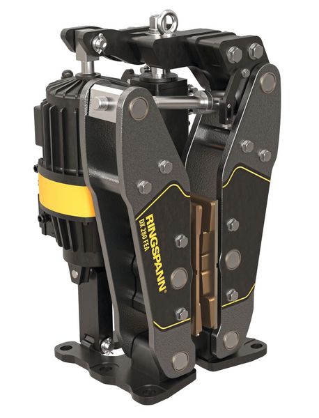 Die Hubwerkbremsen der DX-Serien von Ringspann lassen sich mit elektrohydraulischen Lüftgeräten bestücken, die massgeschneidert sind für den Einsatz in anspruchsvollen Anwendungen der Krantechnik.  (Bild: Ringspann)