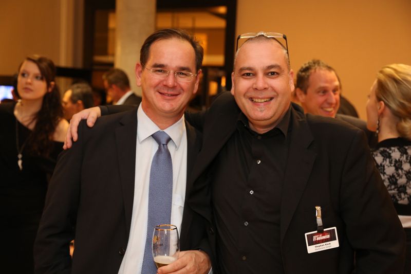 Werner Nieberle, GF von IT-BUSINESS, mit Stephan Keck, MARKEMENT (IT-BUSINESS)