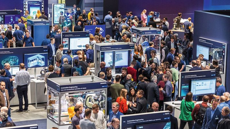 Auf der SPS 2023 waren 50.081 Besucher und 1229 Aussteller.(Bild:  Mesago Messe Frankfurt GmbH / Arturo Rivas)