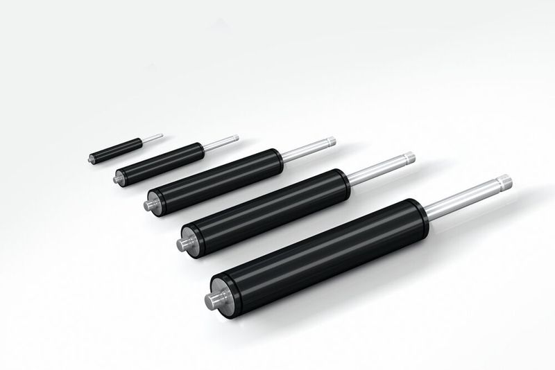 Hydraulische Bremszylinder von ACE sind mit Zylinderrohrdurchmessern zwischen 12 mm und 70 mm sowie mit Hüben von 10 mm bis 800 mm lieferbar. (Bild: ACE Stoßdämpfer GmbH)