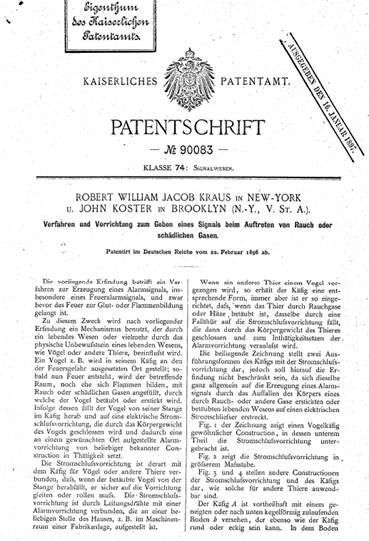 Das erste deutsche Patent zur Gaserkennung stammt aus dem Jahr 1894. Dieses Verfahren kam auch für Branderkennung zum Einsatz. (Bernd Dürr)