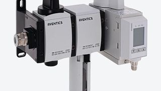 Das EV12 fügt sich optimal in die Wartungseinheit ein. (Aventics)