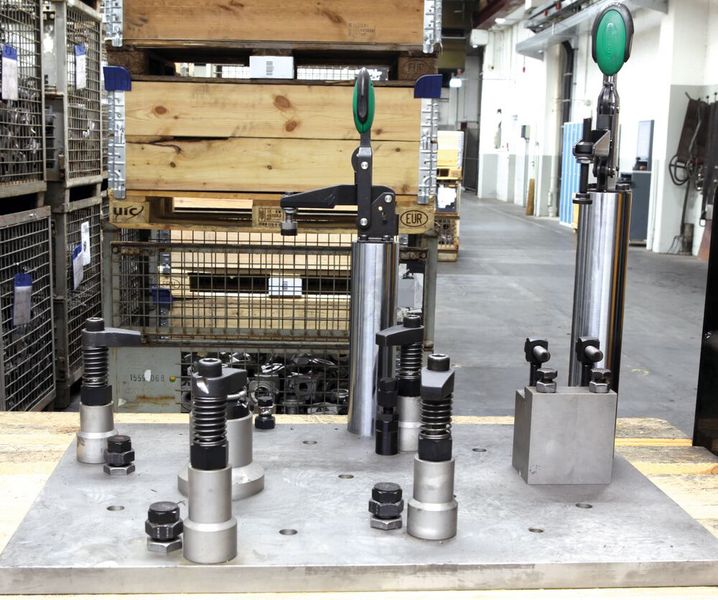 Auch in der Aufspannvorrichtung für die Kracht Zahnradpumpen kommen Produkte von Norelem zum Einsatz. (Bild: Kracht GmbH)