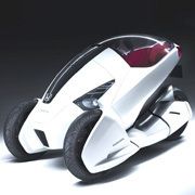 Blick in die Zukunft: Mit dem futuristisch gestylten Elektro-Dreirad 3R-C zeigt Honda, wie sich Menschen künftig im Stadtverkehr bewegen könnten. (Archiv: Vogel Business Media)