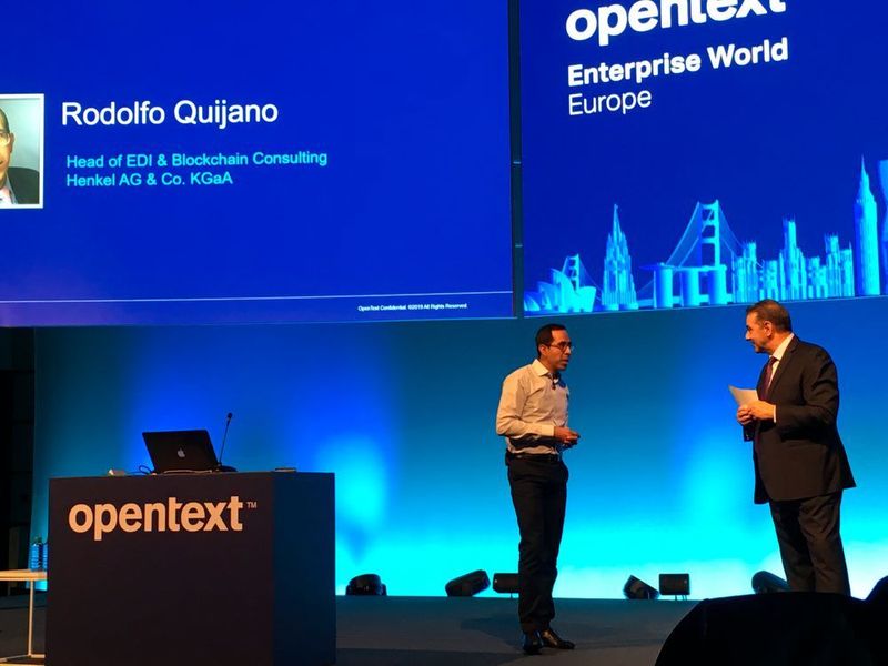 Interessant: Blockchains spielen für Opentext keine Rolle, wohl aber für die Kunden. (Dietmar Müller)