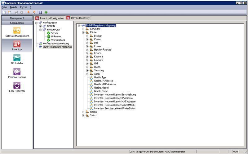 Dank SNMP-Unterstützung verwaltet Matrix42 Empirum auch nicht-Windows-Geräte. Bild: Bär (Archiv: Vogel Business Media)