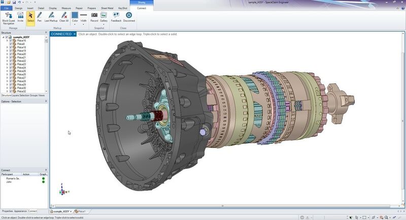 Space-Claim Engineer 2014 gibt Konstrukteuren, CAE-Analysten und Fertigungsingenieuren die Möglichkeit, Aufgaben mit 3D-Modellen zu erfüllen, die sonst CAD-Experten vorbehalten bleiben. (Bild: Space-Claim Corporation)