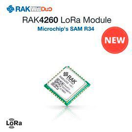 Das LoRa-Modul RAK4260 von Shenzhen RAKwireless Technology Co. Ltd. basiert auf dem ATSAMR34J18B von Microchip. Es handelt sich um ein SiP-Gerät, das eine 32-Bit-ARM-Cortex-M0 + -MCU mit einem LoRa-Transceiver in einem kompakten BGA-Paket integriert. Der SAMR-Chip bietet eine Reihe hoch konfigurierbarer Peripheriegeräte (konfigurierbar als I2C / SPI / UART-Schnittstellen). Zusätzlich zu den oben genannten gibt es einen 12-Bit-ADC. Das Modukl adressiert LoRaWAN-Endknotenentwickler. Die Integration von MCU und LoRa-Transceiver reduziert die Größe und minimiert die Kosten. Es kann in einer Vielzahl von IoT-Szenarien eingesetzt werden, für die die von LoRaWAN bereitgestellte Langzeitkonnektivität und lange Akkulaufzeit erforderlich sind. (Halle 3 / 3-636 )  (Bild: Shenzhen RAKwireless Technology)