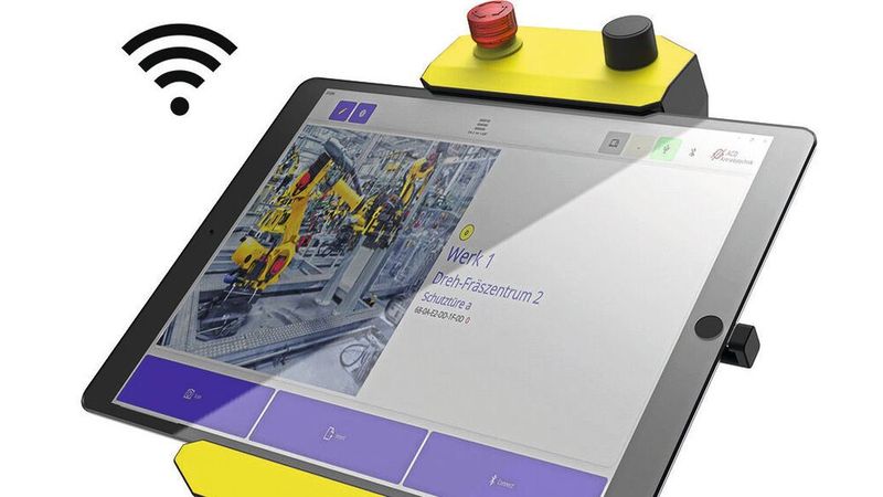 Mit dem mobilen NOT-HALT-System der ACD Antriebstechnik wird ein entscheidender Schritt in der Sicherheitstechnik getan. (Bild:  ACD Antriebstechnik GmbH)