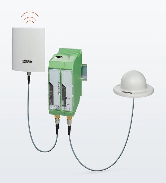 The WirelessHart gateway has an integrated WLAN interface to connect with a wireless network and to enable TCP mapping from Hart to Modbus. (Picture: Phoenix Contact)